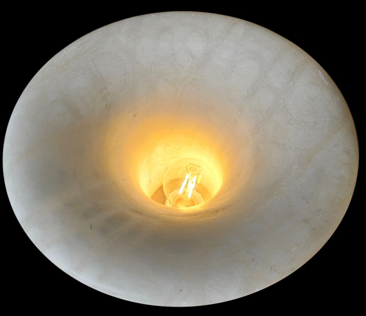 Lampe en albâtre de forme médicis -photo-1