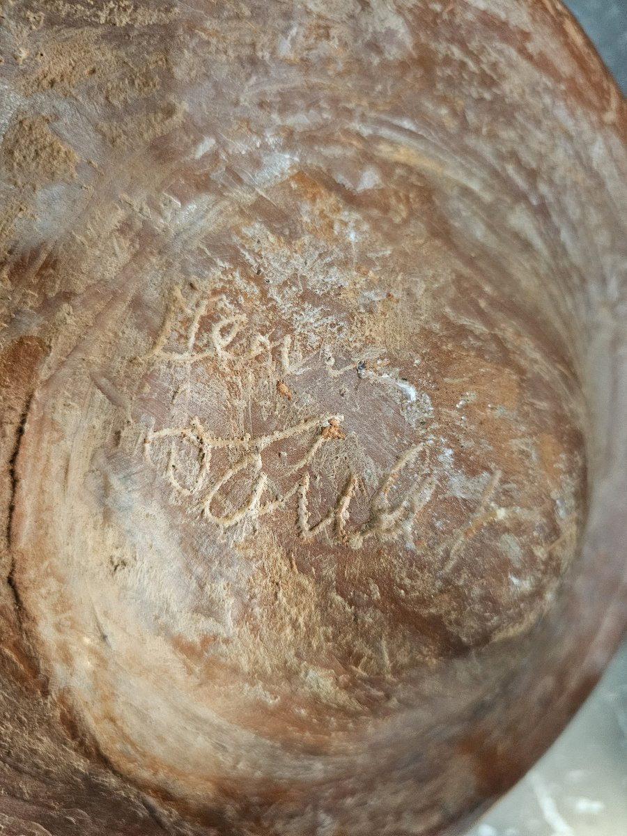 Talking Terracotta Vase Signed Jean Paulet-photo-1