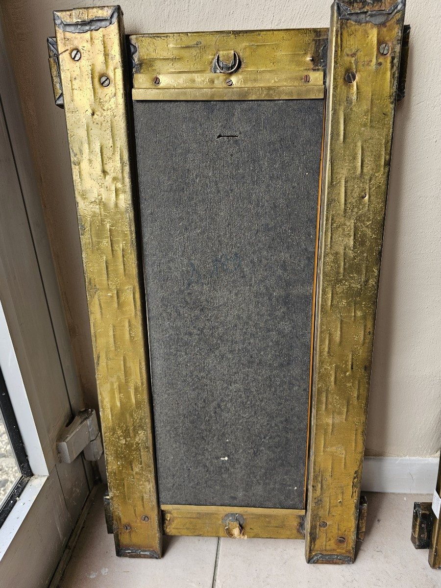 Pair Of Brutalist Mirrors 60's / 70's-photo-1