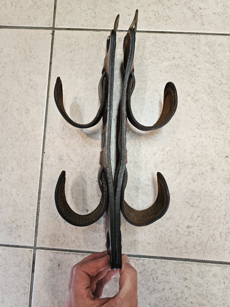 Porte-fusils râtelier dans le goût de jacques adnet 1960-photo-8