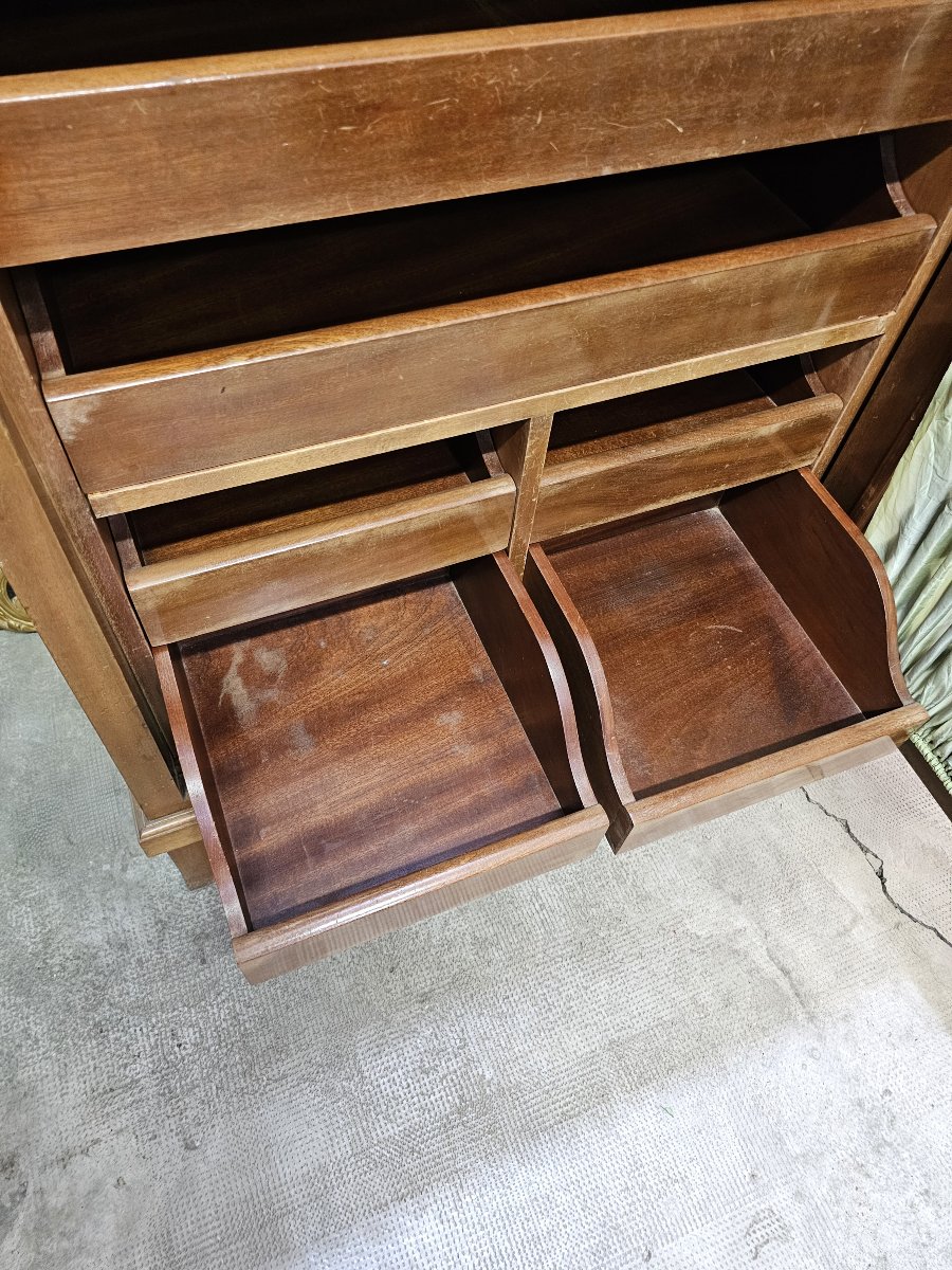 Mid-20th-century Mahogany Storage Cabinet -photo-3