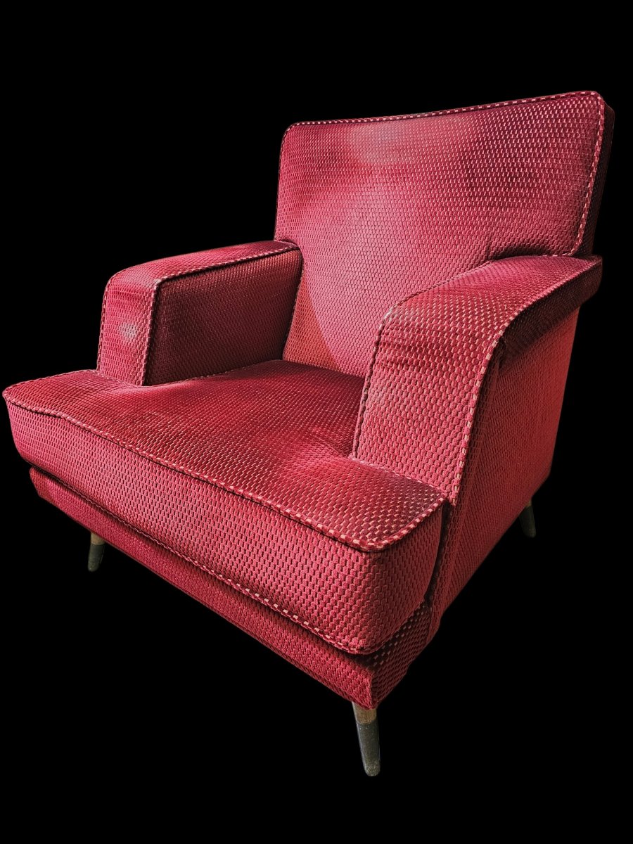 Pair Of Armchairs From The 1950s/1960s-photo-2