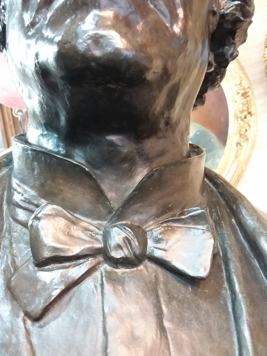 Bronze Bust Of Jean-baptiste Dumas By Eugène Guillaume Dated 1883-photo-8
