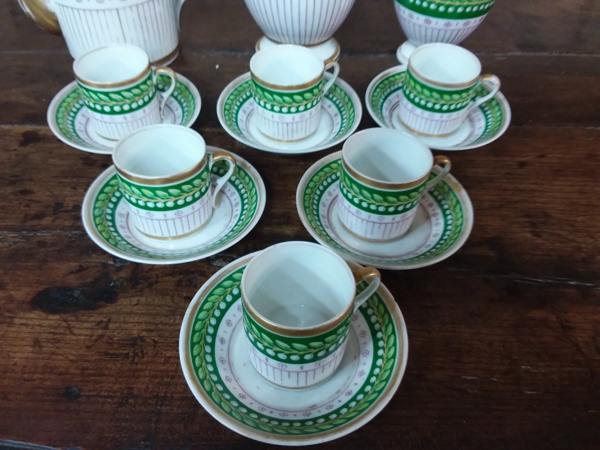 9-piece Empire / Restoration Period Coffee Service-photo-8