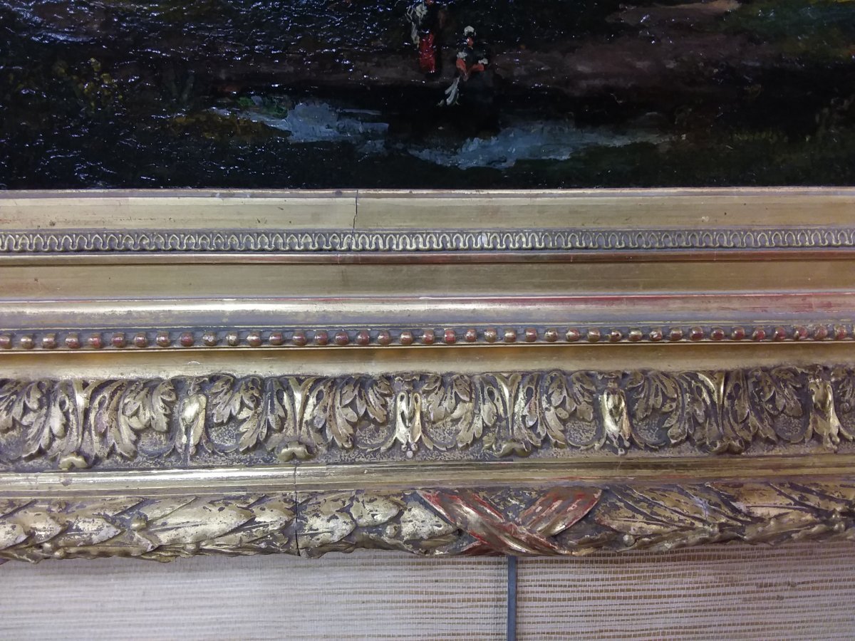 Pair Of Paintings Signed VallÉe Étienne Maxime In Their Original Frames-photo-8