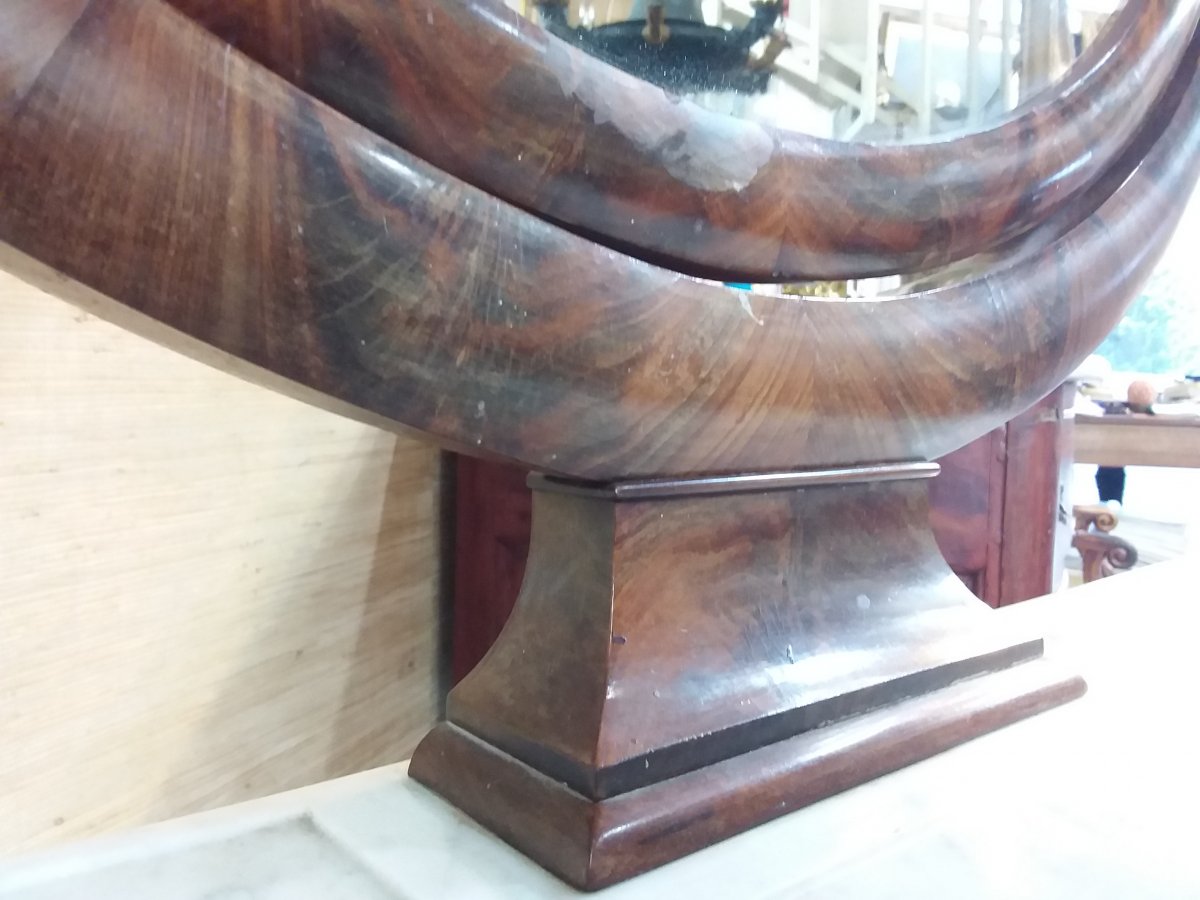 Mahogany Dressing Table And Mahogany Veneer Restoration Period 1820-1830-photo-3