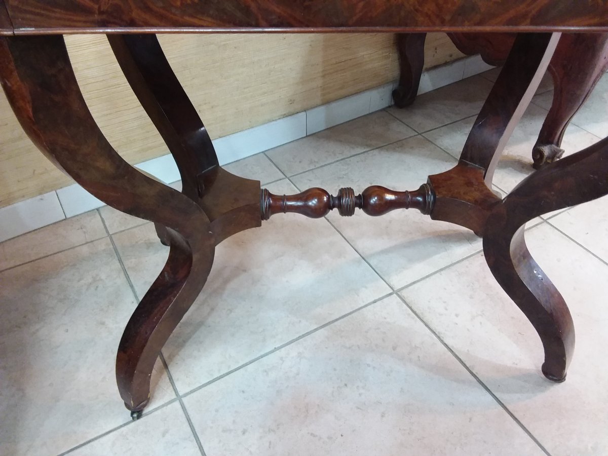 Mahogany Dressing Table And Mahogany Veneer Restoration Period 1820-1830-photo-2