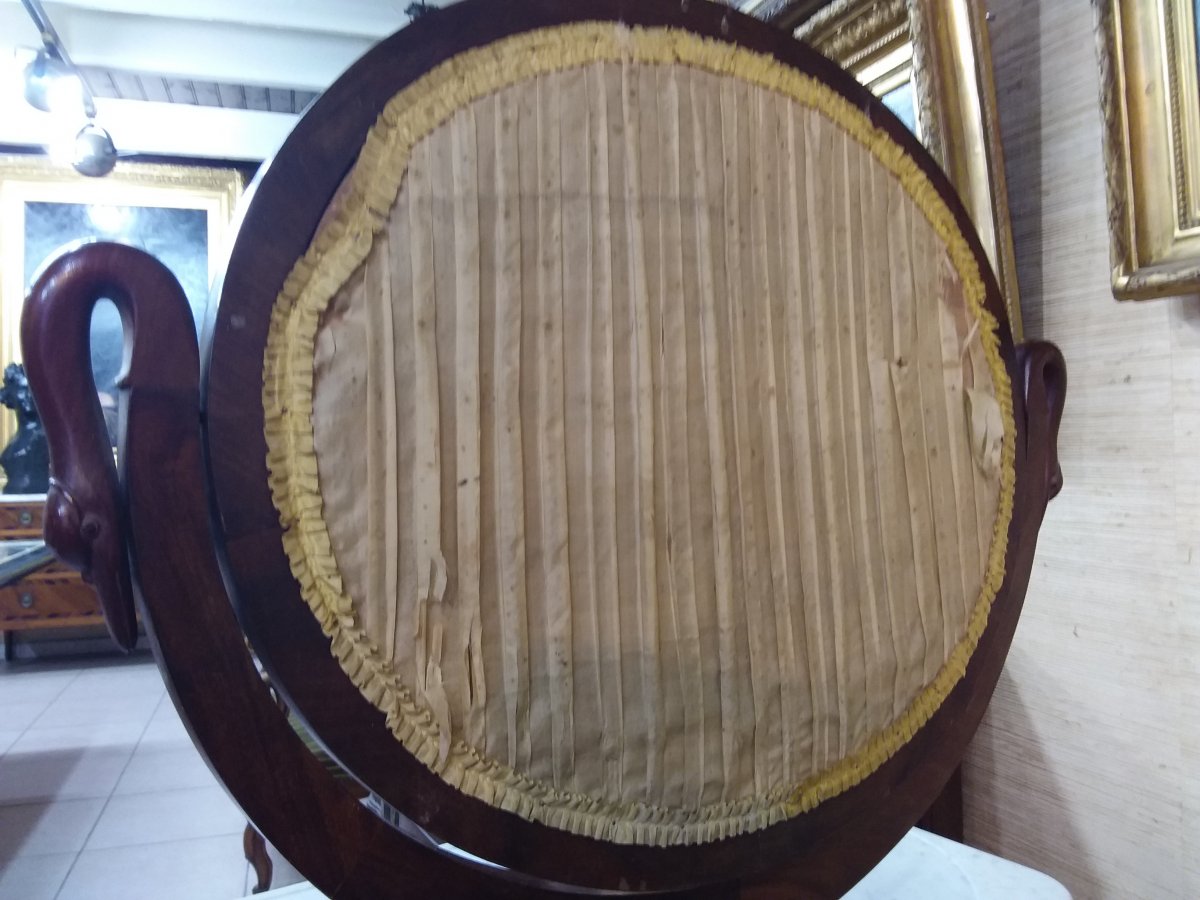 Table De Toilette En Acajou Et Placage d'Acajou d'époque Restauration 1820-1830-photo-7