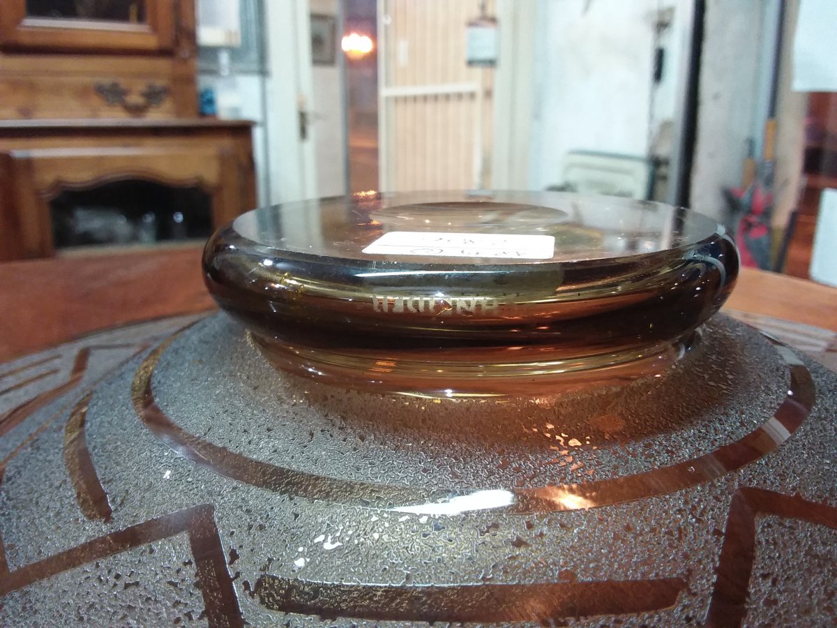 Art Deco Glass Cup Signed Schneider-photo-4