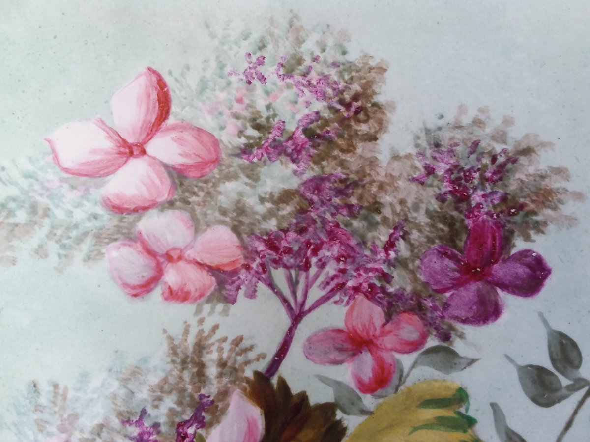 Decorative Dish In Painted Porcelain 1889-photo-1