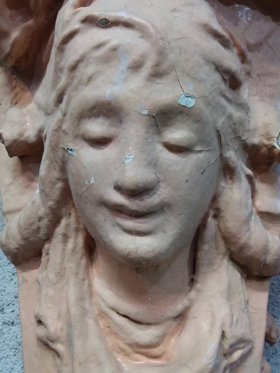 Cariatide En Plâtre Modèle d'Antonin Injalbert-photo-6
