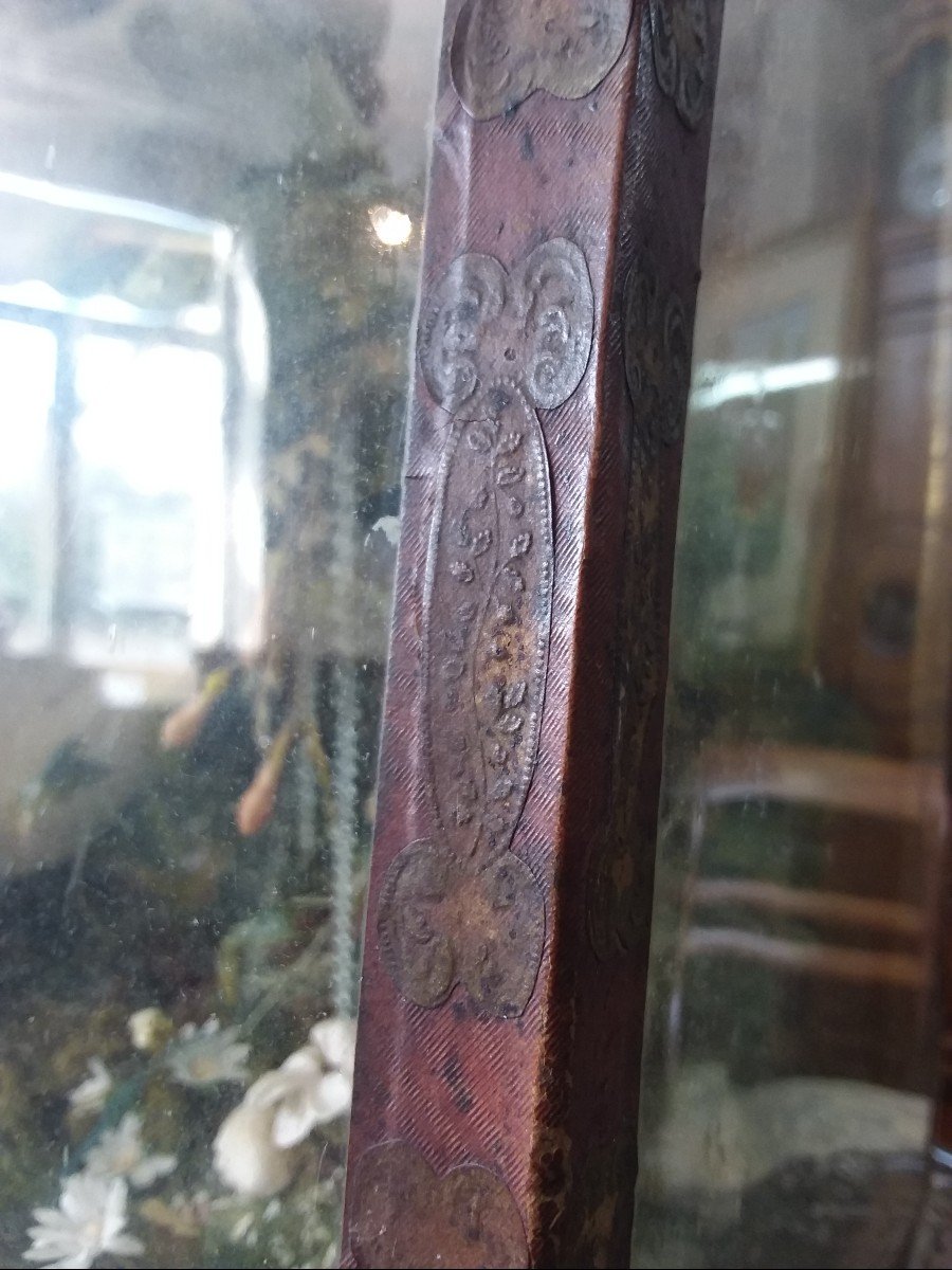 Jésus Endormi En Cire Dans Une Chasse En Verre , époque Fin XIXème -photo-4