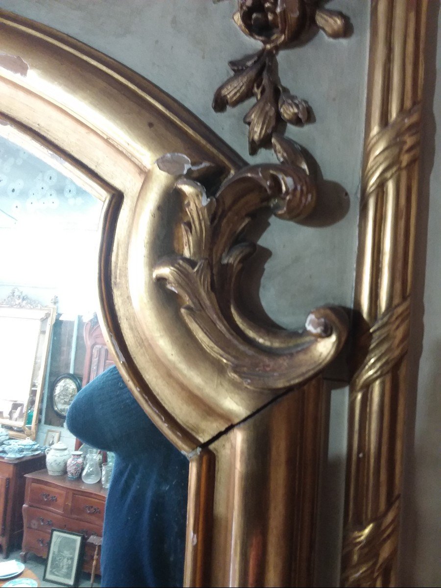 Important Miroir De Boiserie Napoléon III -photo-4