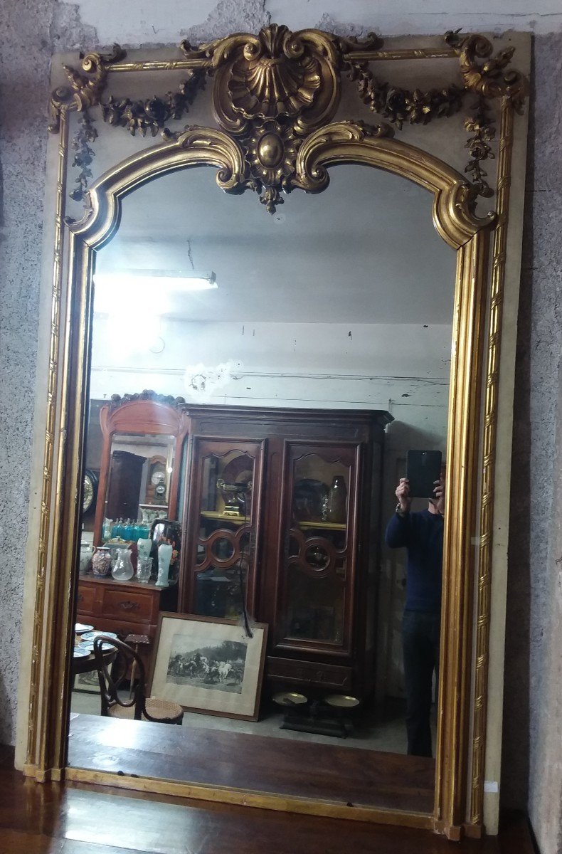 Important Miroir De Boiserie Napoléon III 