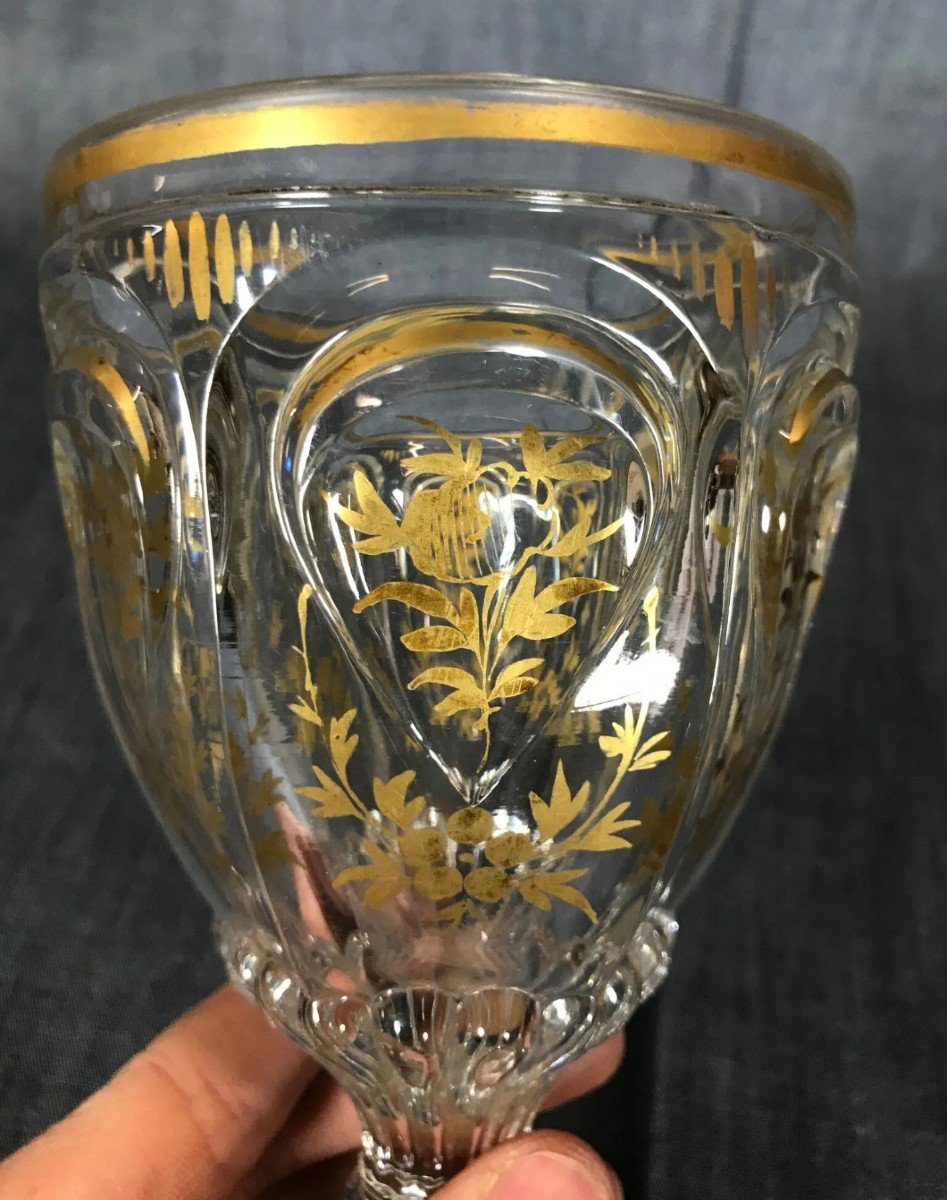 Crystal Chalice Shaped Glass-photo-2