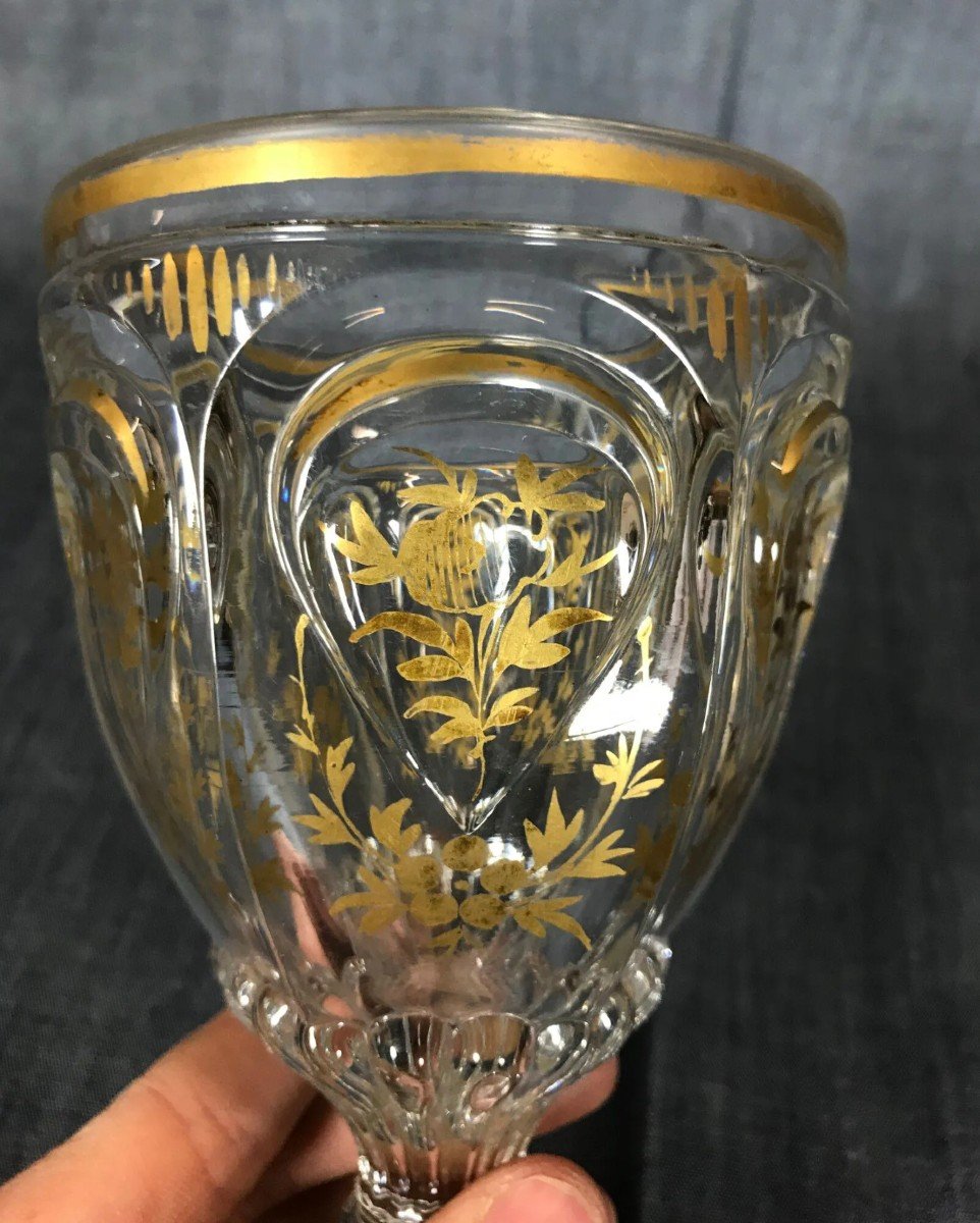 Crystal Chalice Shaped Glass-photo-5