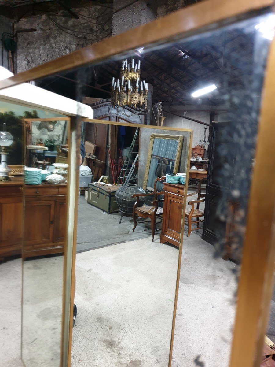 Important Miroir Triptyque Sur Pied De La Maison Brot-photo-3
