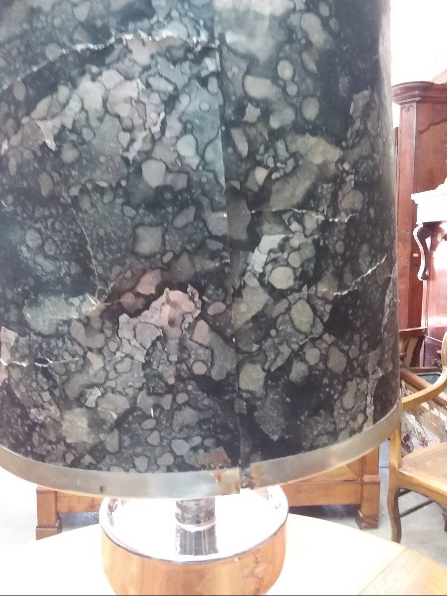 Lampe Des Années 60 En Céramique Argenté,  Marque Correspondant à Ugo Zaccagnini-photo-1
