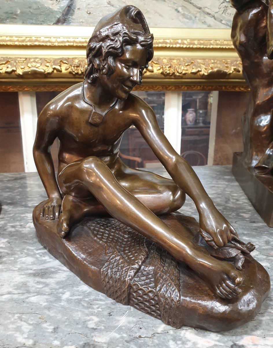 Sujet en bronze d'après François Rude 
