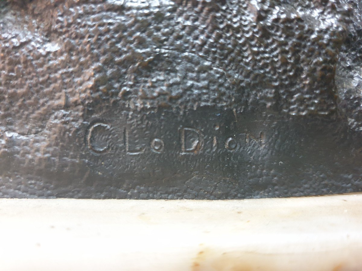 Bronze Subject After Clodion On An Onyx Base-photo-7