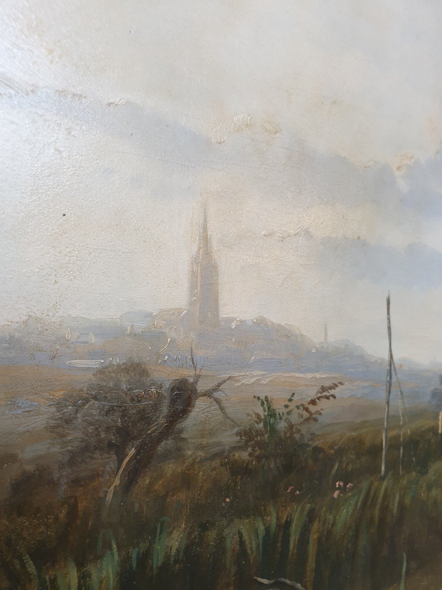 Tableau Huile Sur Panneau -photo-3
