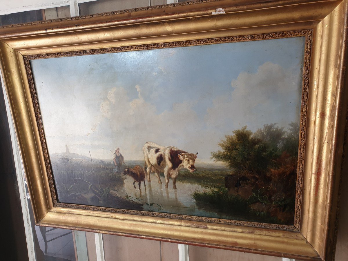Tableau Huile Sur Panneau -photo-3