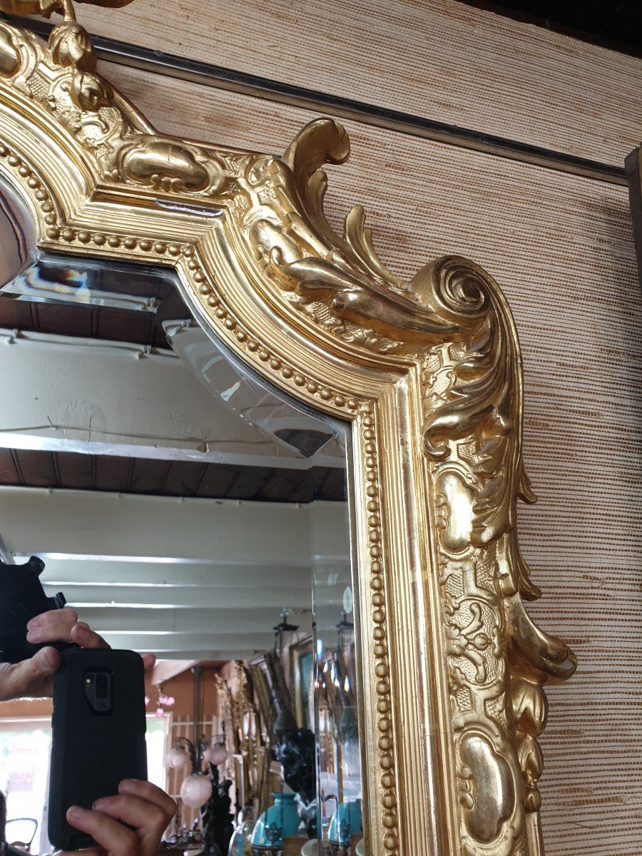 Beautiful Napoleon III Fireplace Mirror-photo-8