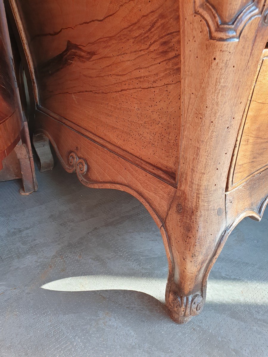 18th Century Walnut Tomb Commode-photo-3