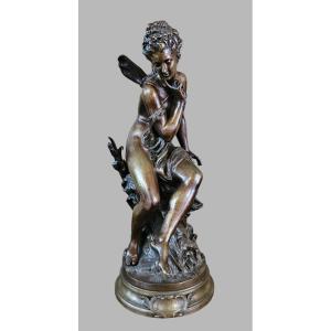 Bronze Entitled "ondine" Signed Mathurin Moreau 