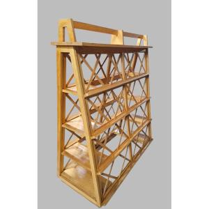 Double Bookcase Display Stand For Stores 