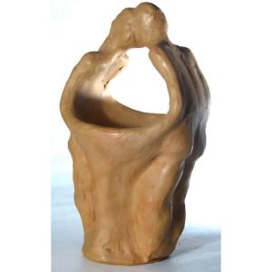 Decorated Terracotta Vase Signed Jean Paulet