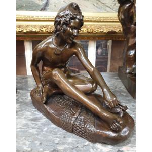 Sujet en bronze d'après François Rude 