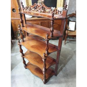 étagère Bibliothèque à 5 Plateaux d'époque Napoléon III 