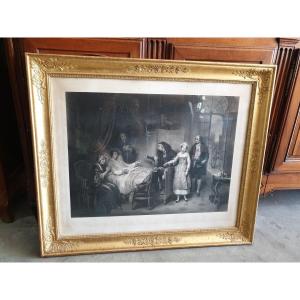 Belle Gravure Intitulée 