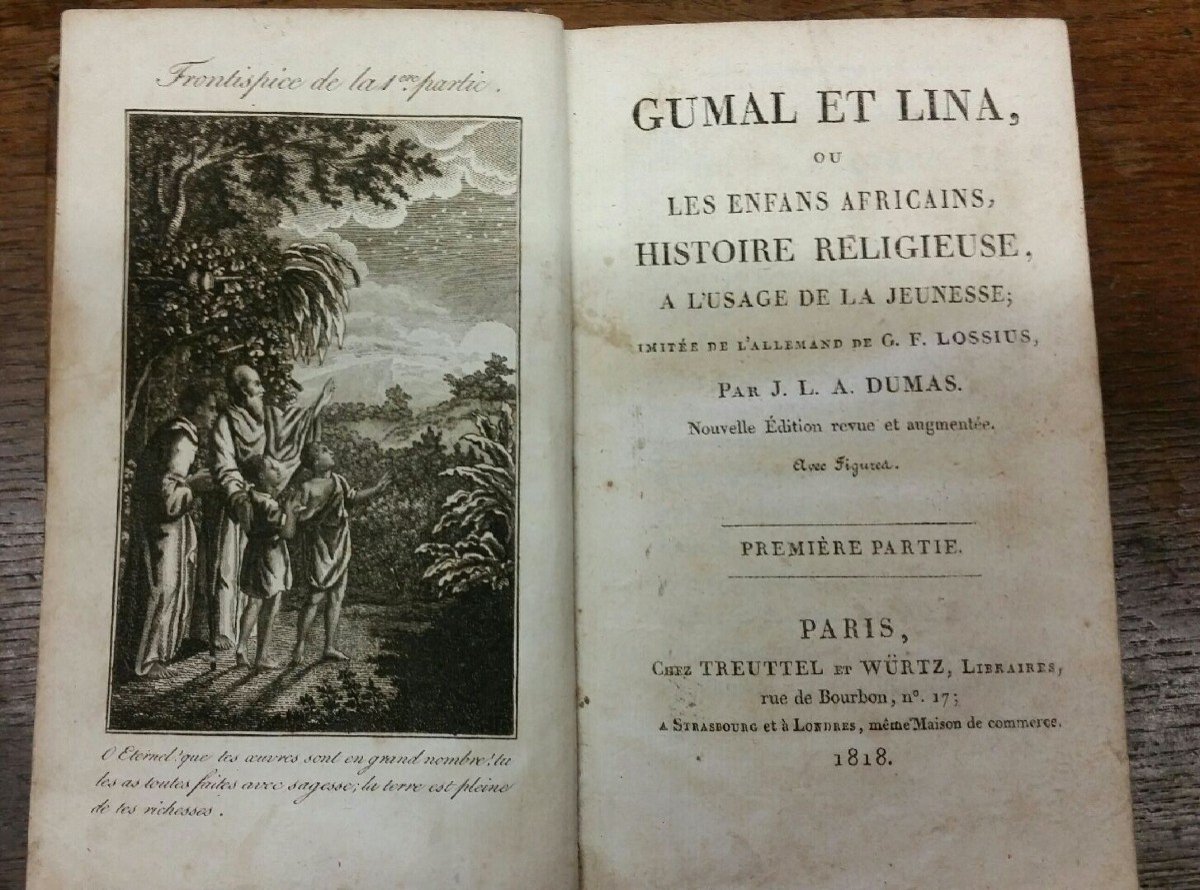 Gumal And Lina By Jla Dumas 3 Volumes 1818 Height 17 Cm Width 10 Cm 70 Euros-photo-2