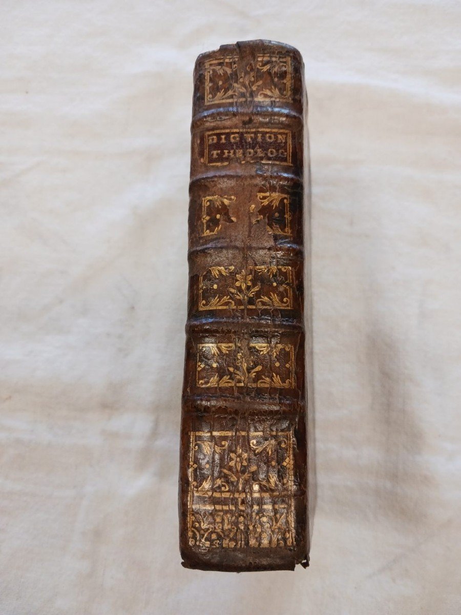 Dictionnaire Théologique Par Alletz 1767 Bon état -photo-2