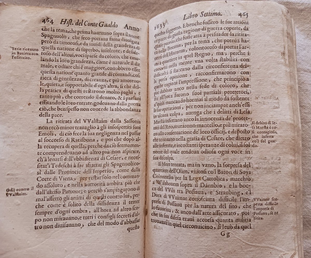 Historia Universale  Del Conte Galeazzo Gvaldo Priorato    1642     110 Euros-photo-4