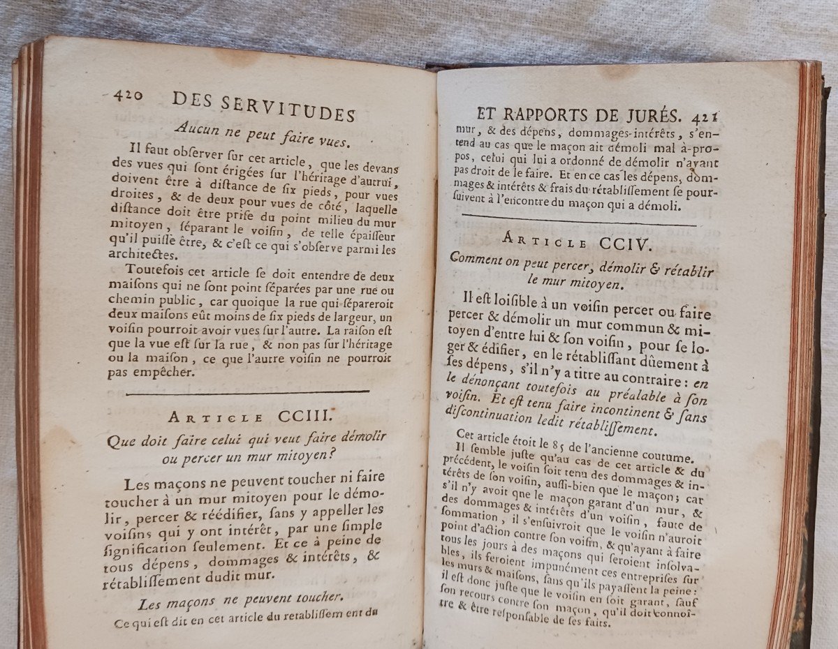 Nouveau Commentaire Sur La Coutume De La Prévoté Et Vicomté De Paris  1770   60 Euros-photo-3