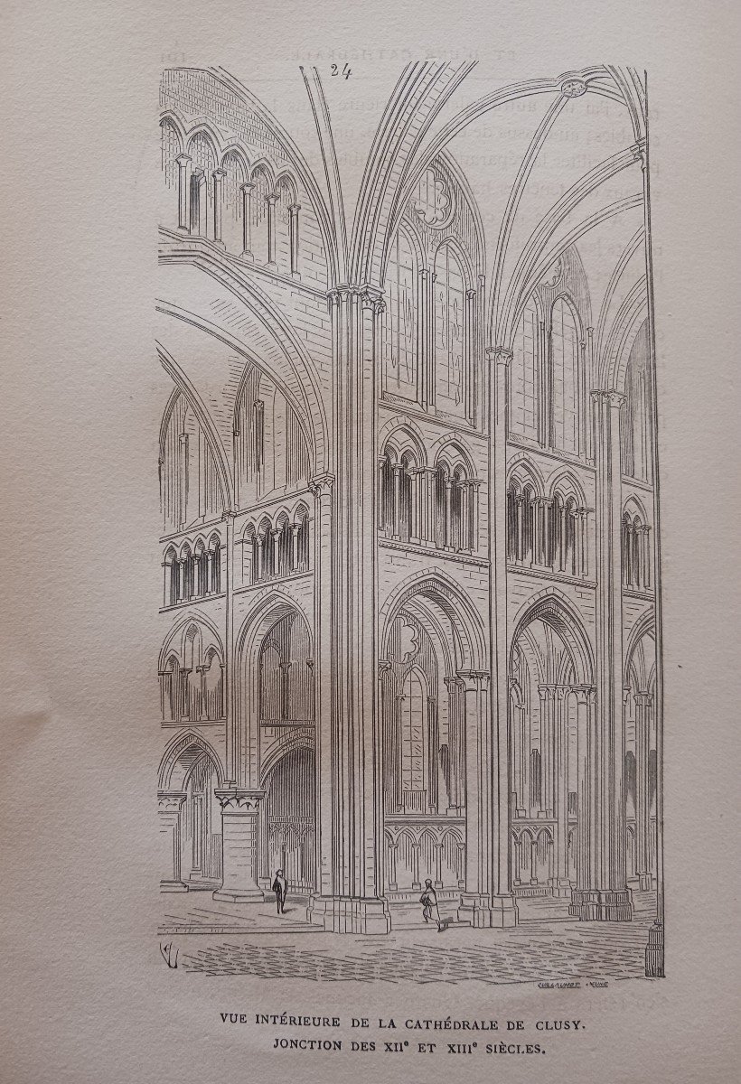 Histoire d'Un Hôtel De Ville Et d'Une Cathédrale  Par Viollet Le Duc   1878  90 Euros-photo-2