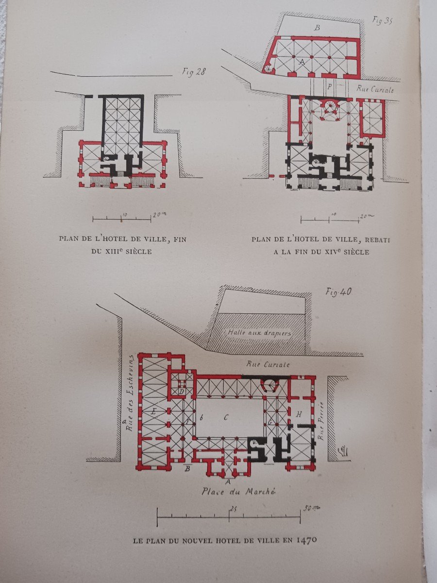 Histoire d'Un Hôtel De Ville Et d'Une Cathédrale  Par Viollet Le Duc   1878  90 Euros-photo-3
