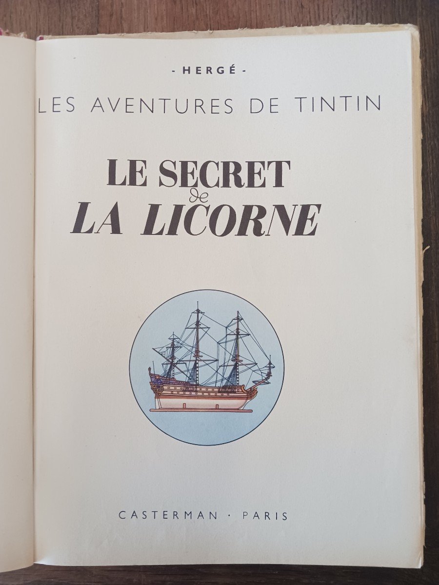 Les Aventures De Tintin  Hergé Editions Casterman  120 Euros-photo-4