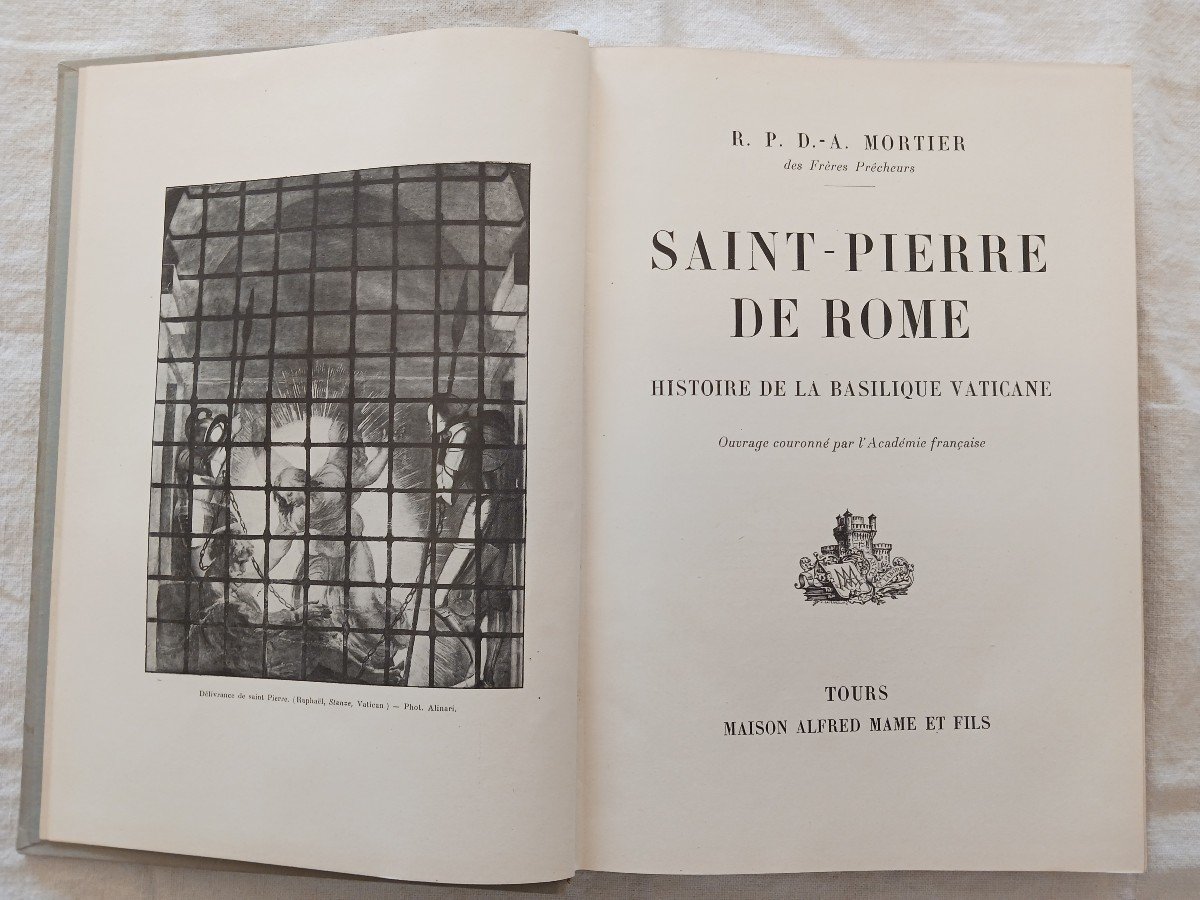 Saint Pierre De Rome Par Mortier  1898   60 Euros-photo-2
