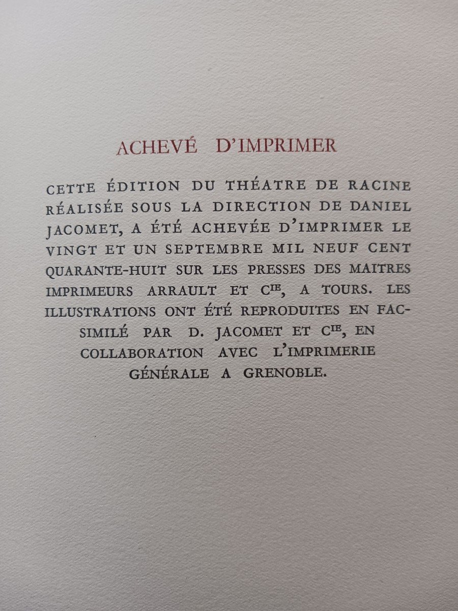 Théâtre Complet De Racine  1948   60 Euros-photo-3