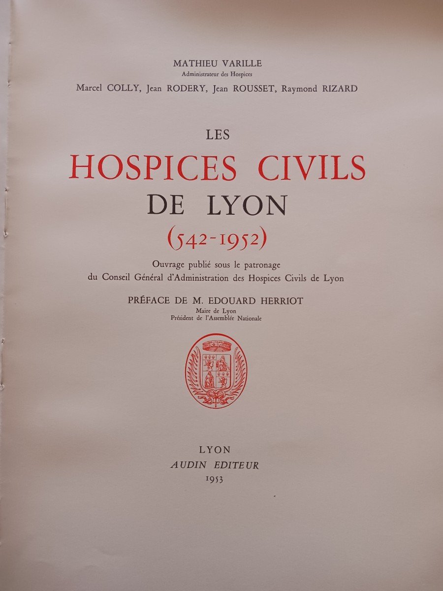 The Civil Hospices Of Lyon 1953 60euros