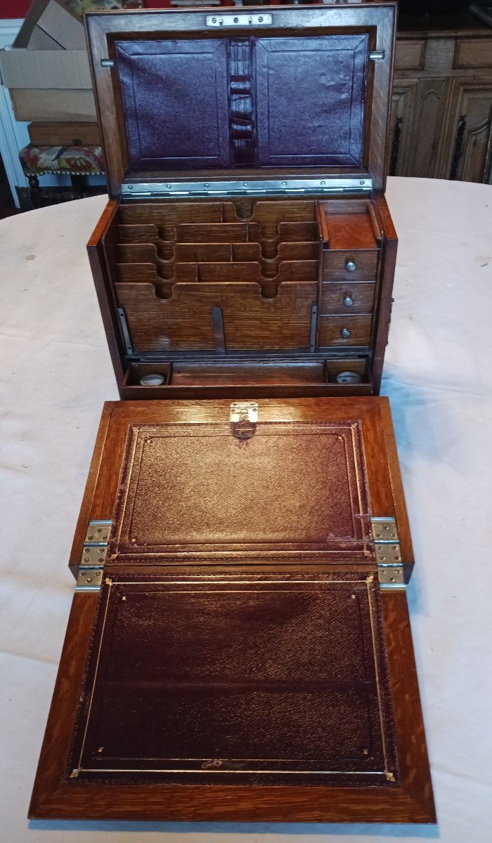 Coffret De Correspondance  Ecritoire De Voyage   XIXème  550 Euros-photo-1