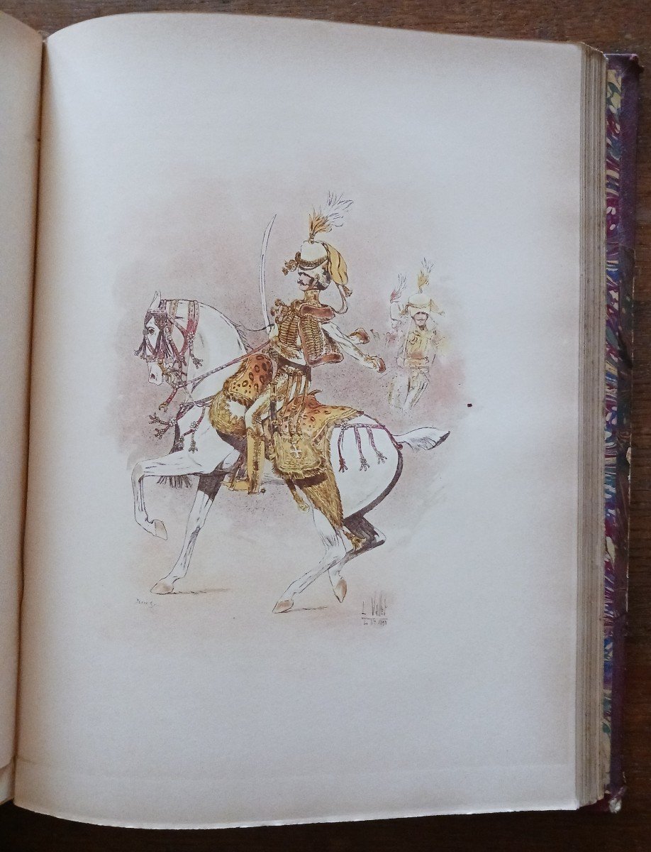 Cavalry Sketch By L. Vallet / 1893-photo-4
