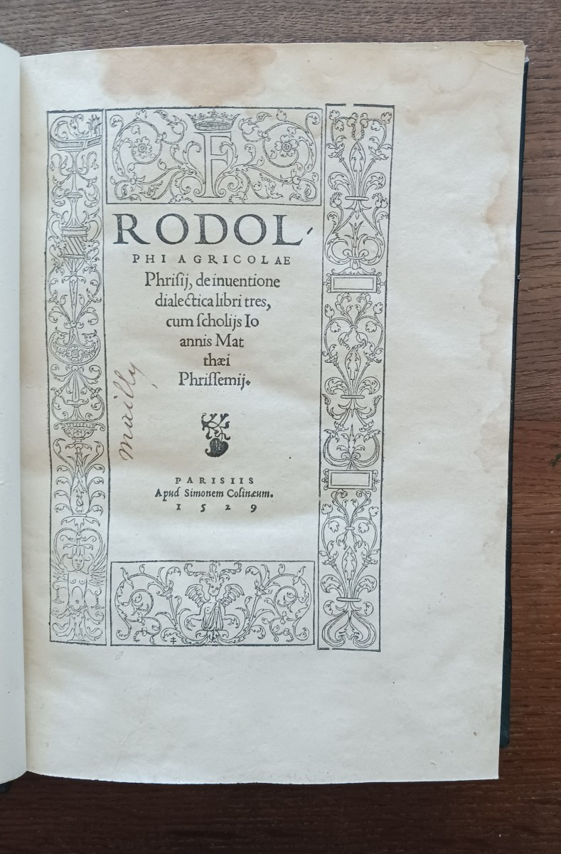 Rodolphi Agricolae / 1529