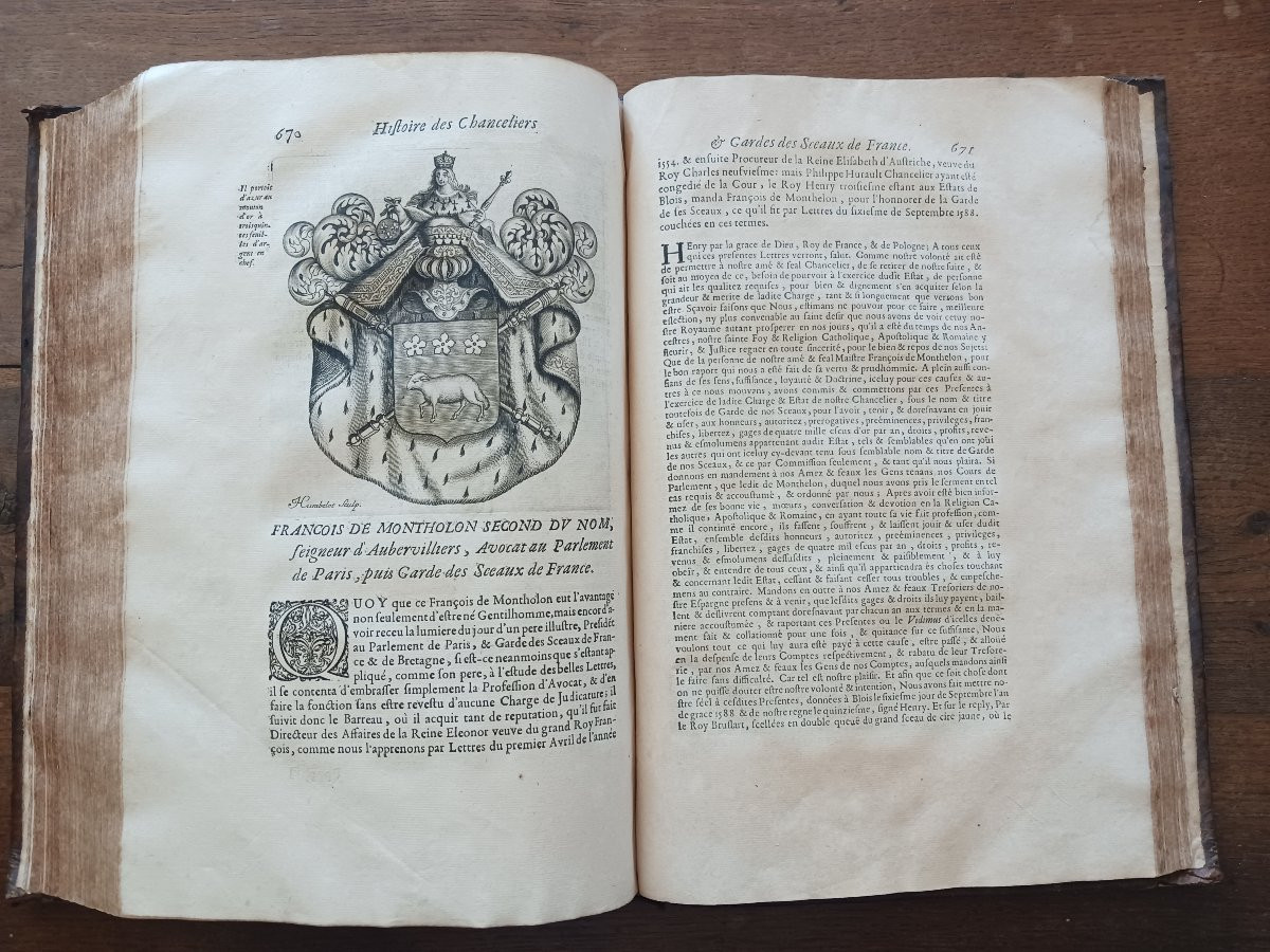 Histoire Des Chanceliers Et Des Gardes Des Sceaux De France  / 1680-photo-4
