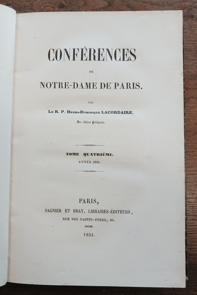 Conférences de Notre Dame de Paris par Lacordaire    /  1853-photo-2
