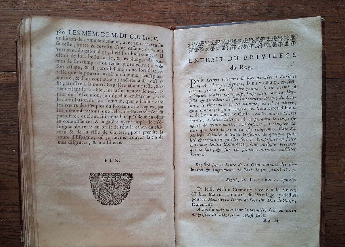 Les Mémoires d' Henri de Lorraine /  Duc de Guise  /1681-photo-2